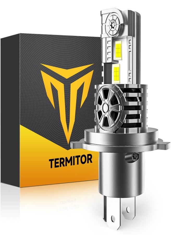 Termitor Latest H4/9003/HB2 Bulb for Motorcycle Hi/Low Beam, 25,000LM 800% Super Brighter, 1:1 Halogen Size, 6500K Cool White, 70000Hrs Long Service Life with Cooling Fan, Plug and Play, Pack of 1 - Image 1
